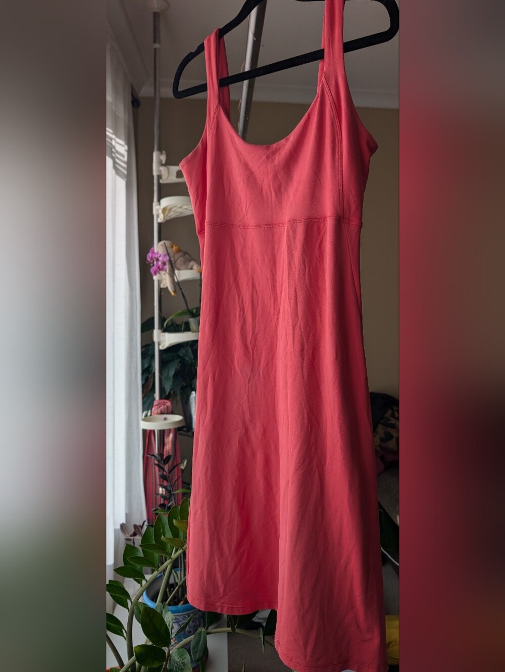 FIG OCEAN - Sleeveless Tank Dress (M) - Coral